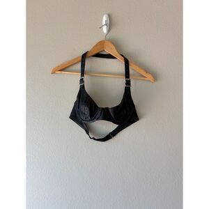 vintage 90s y2k Stormy leather buckle bra